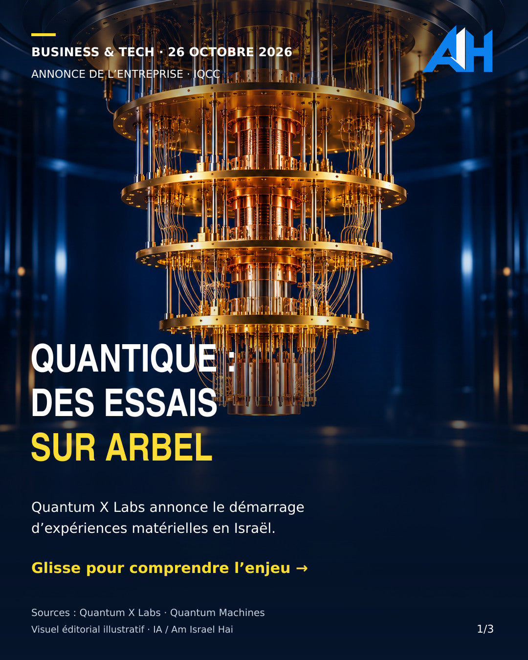 Quantique : Quantum X Labs annonce ses premiers essais sur Arbel en Israël