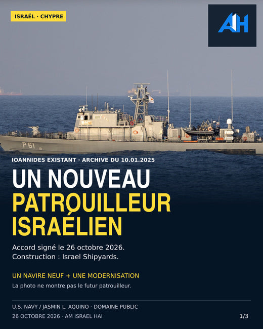 Israël–Chypre : accord pour un nouveau patrouilleur et la modernisation de l’Ioannides