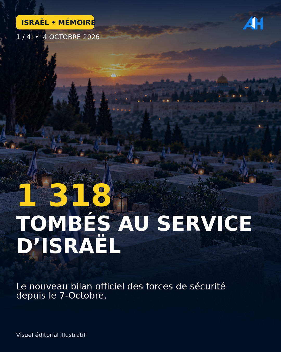 Depuis le 7-Octobre, 1 318 membres des forces de sécurité sont tombés au service d’Israël