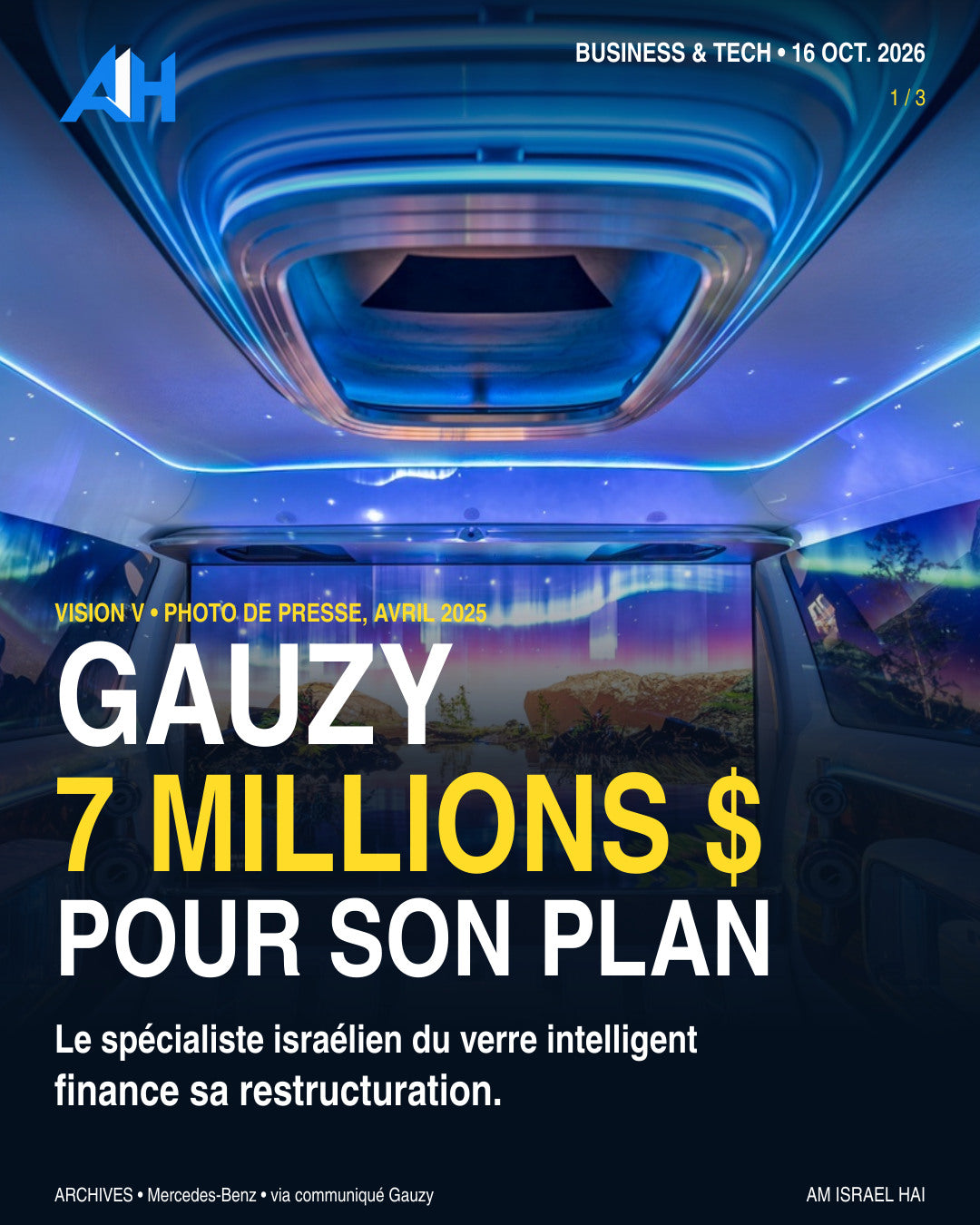 Gauzy : 7 millions de dollars pour financer sa restructuration