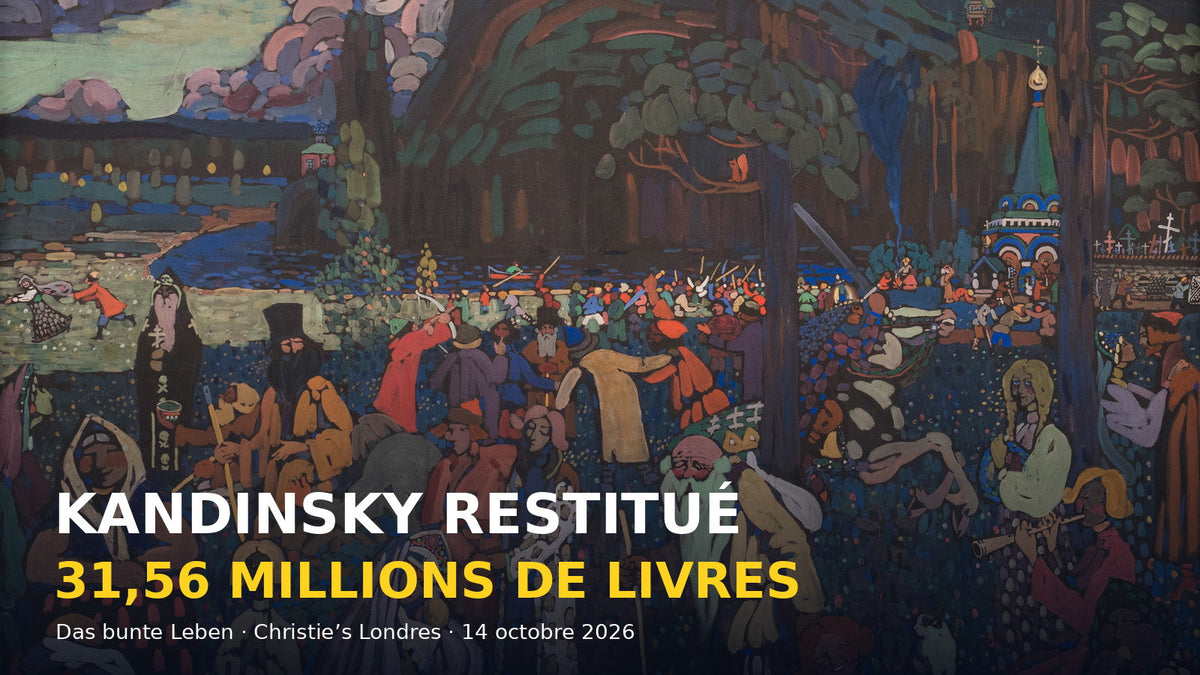 Kandinsky : un tableau restitué à une famille juive vendu 31,56 millions de livres