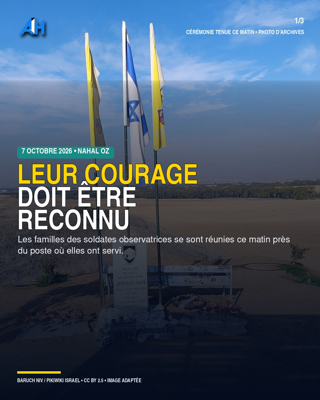 À Nahal Oz, les familles réclament la reconnaissance du courage des observatrices