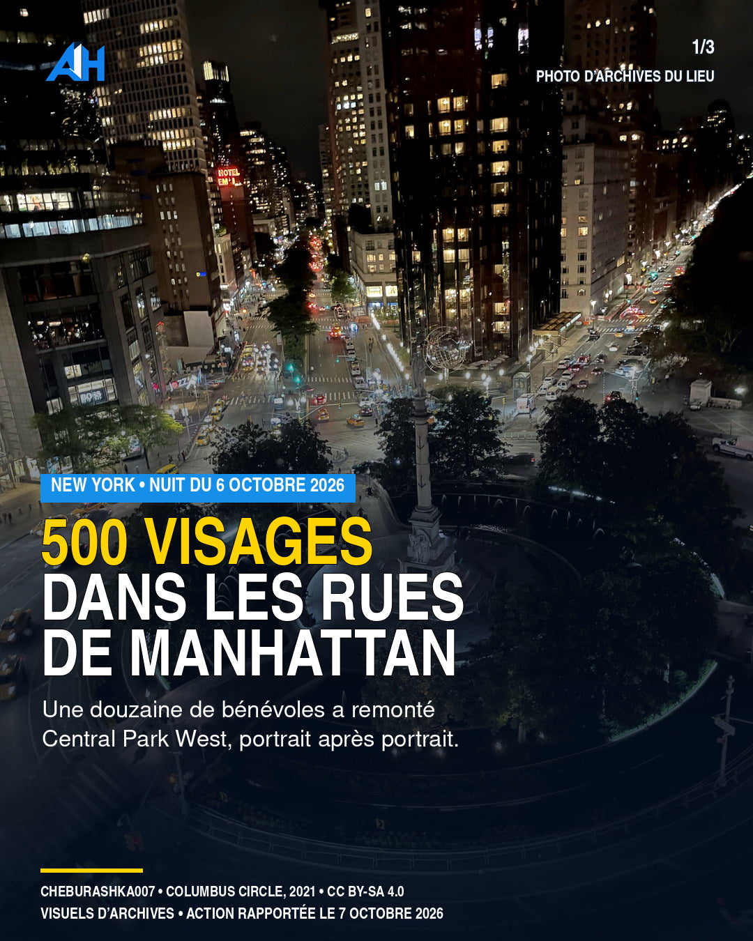 À New York, 500 visages dans les rues pour que personne n’oublie le 7 octobre