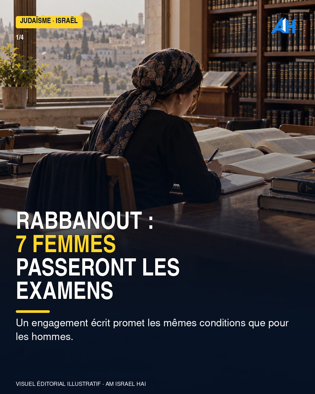 Israël : sept femmes passeront mercredi les examens de la Rabbanout dans des conditions égales