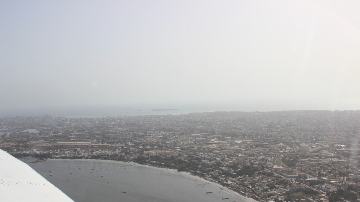 Dakar vue du ciel en 2015, photographie d’archive de Hichammohsen.