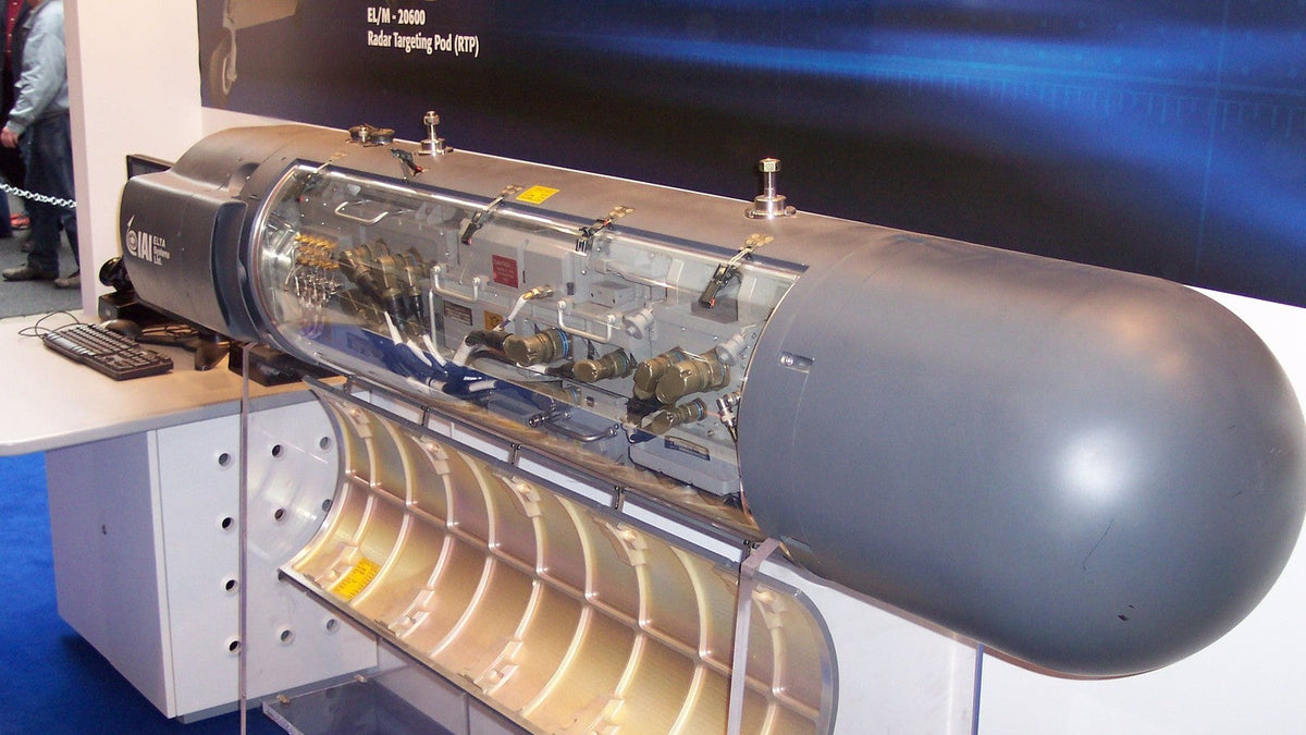 Nacelle radar ELTA EL-M-20600 à ILA 2006 : archive, pas la signature de 2026. Stahlkocher, CC BY-SA 3.0.