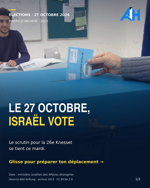Israël vote le 27 octobre : horaires, bureau et documents à préparer