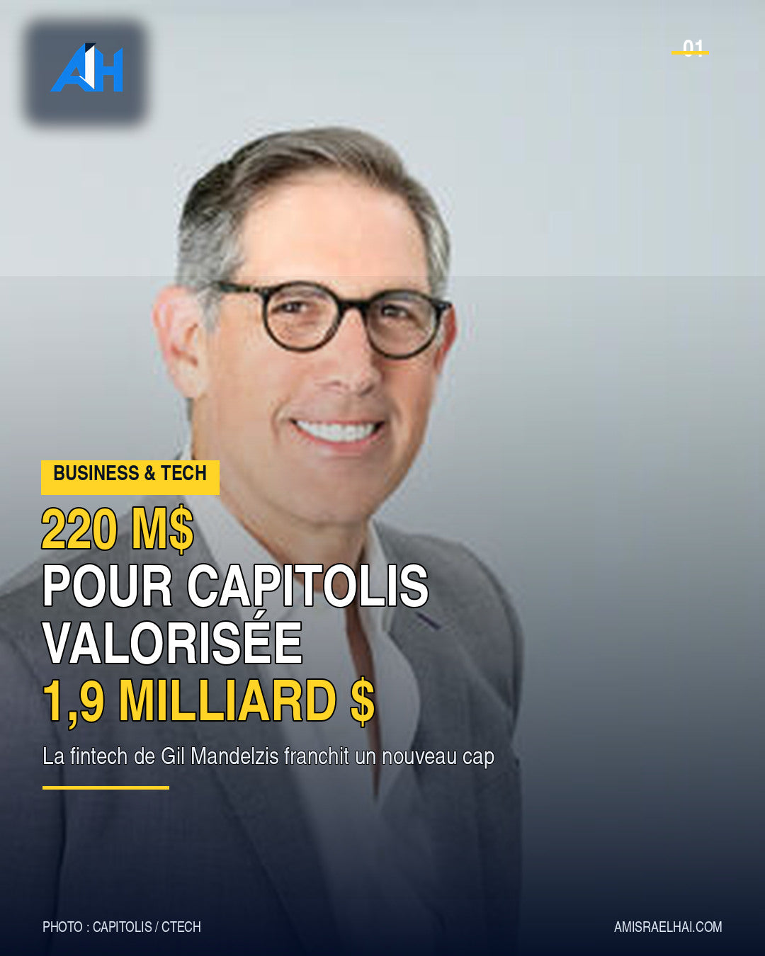 Gil Mandelzis, fondateur et PDG de Capitolis — photo officielle Capitolis, via CTech