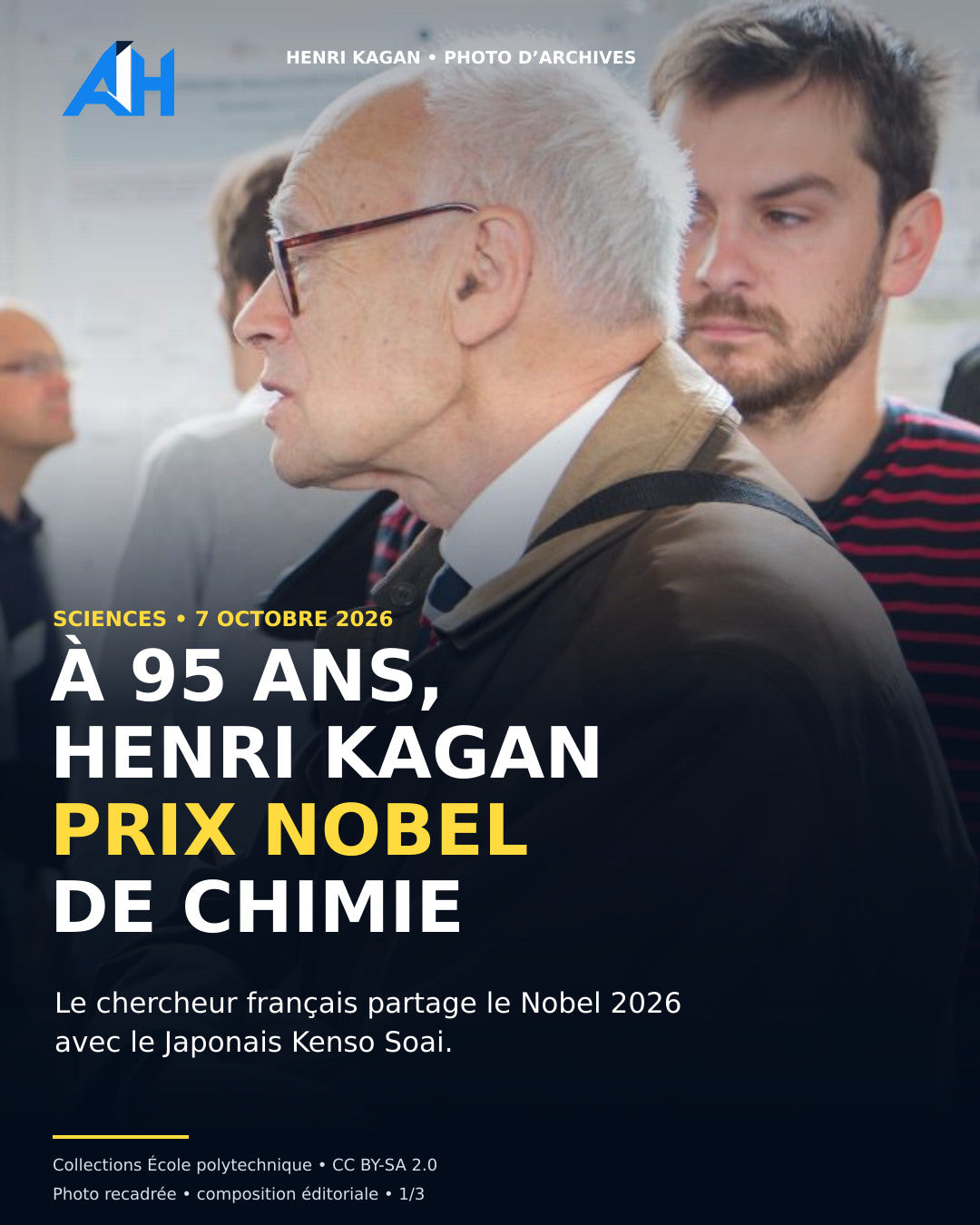 À 95 ans, Henri Kagan partage le Nobel de chimie 2026 avec Kenso Soai