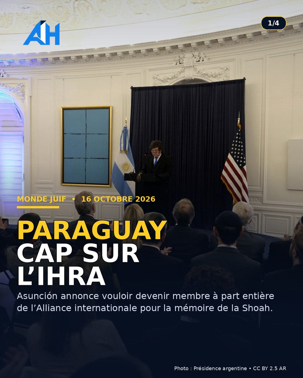 Le Paraguay annonce vouloir devenir membre à part entière de l’IHRA