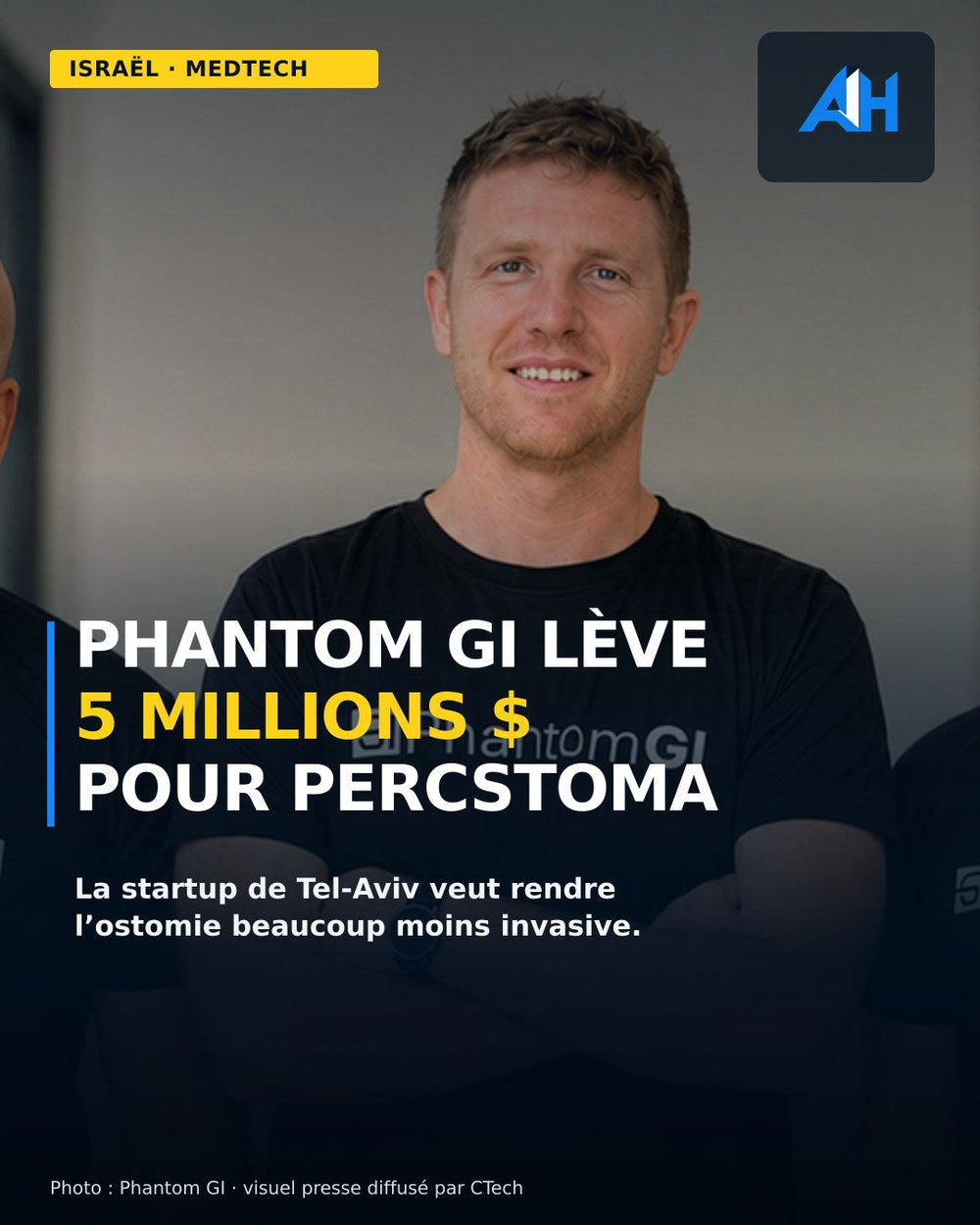Phantom GI lève 5 millions de dollars pour développer PercStoma