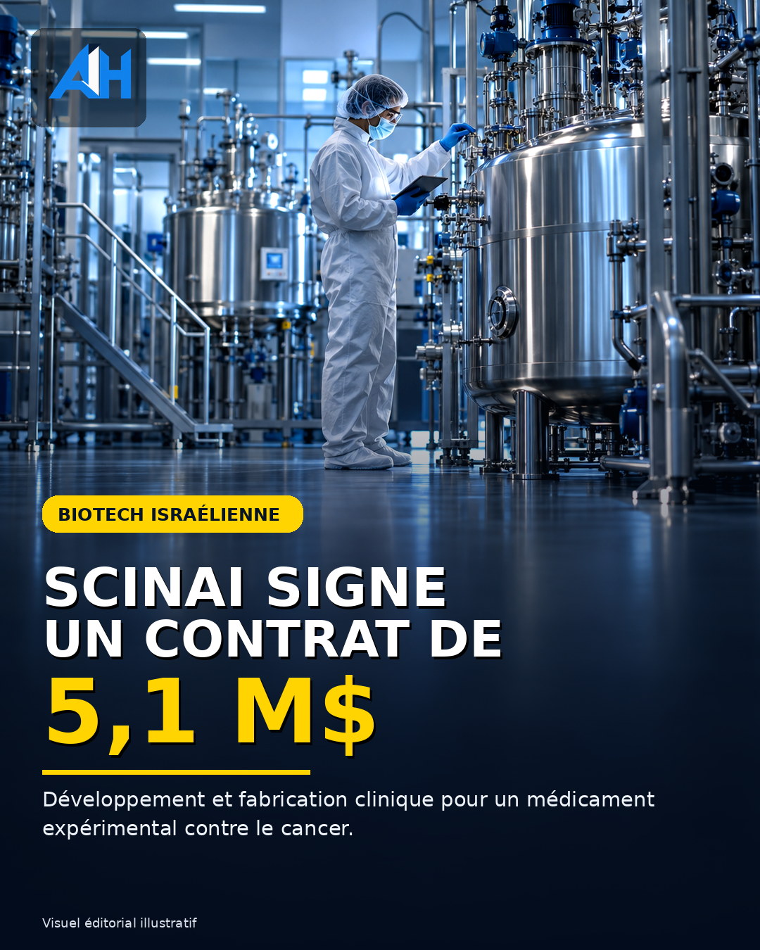 Biotech : Scinai signe un contrat de 5,1 M$ pour un traitement expérimental contre le cancer