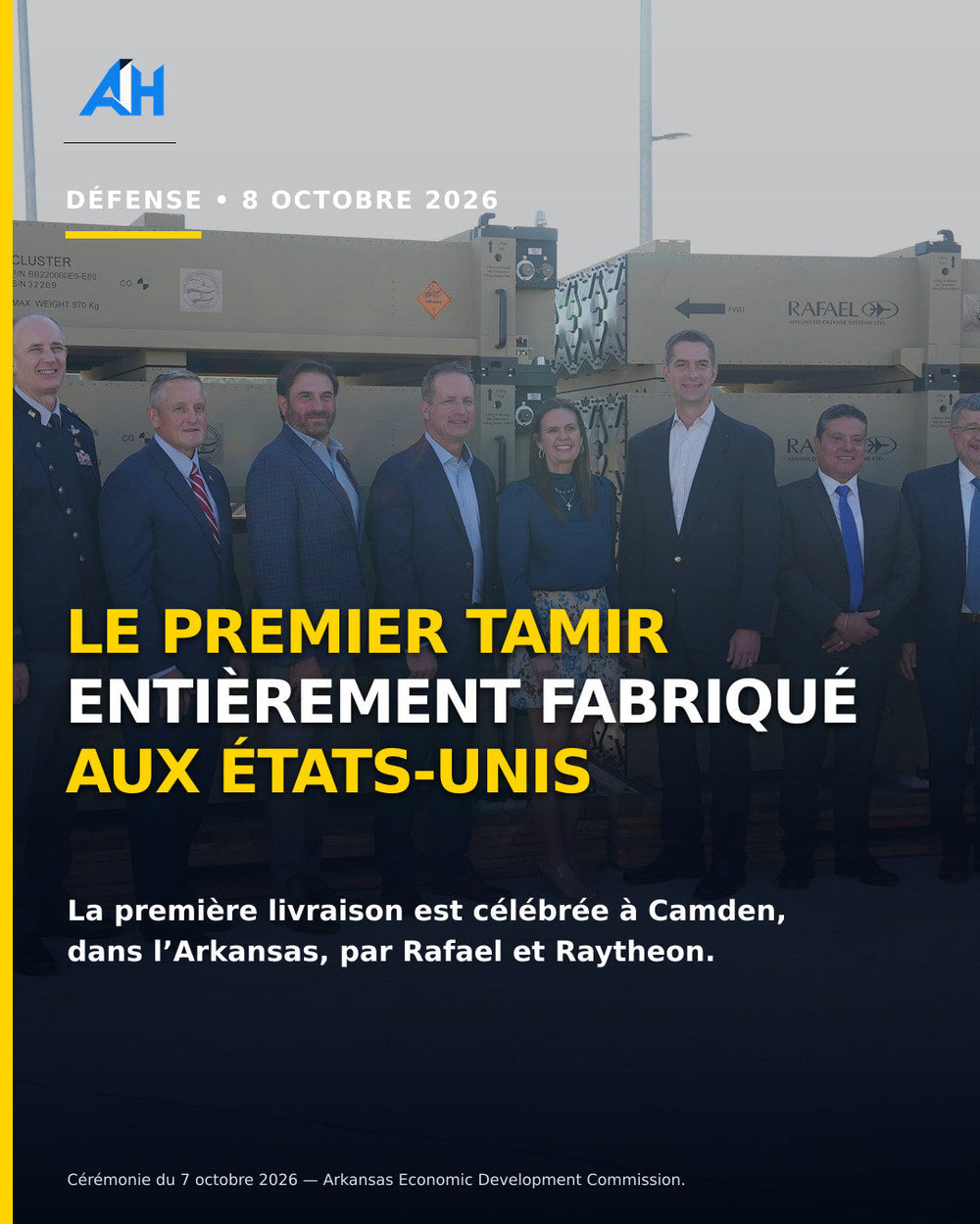 Camden : premier intercepteur Tamir entièrement fabriqué aux États-Unis
