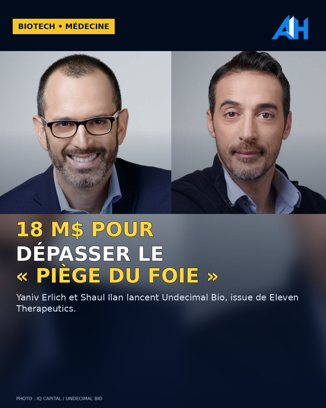 Biotech : Undecimal Bio lève 18 millions de dollars pour dépasser le « piège du foie »