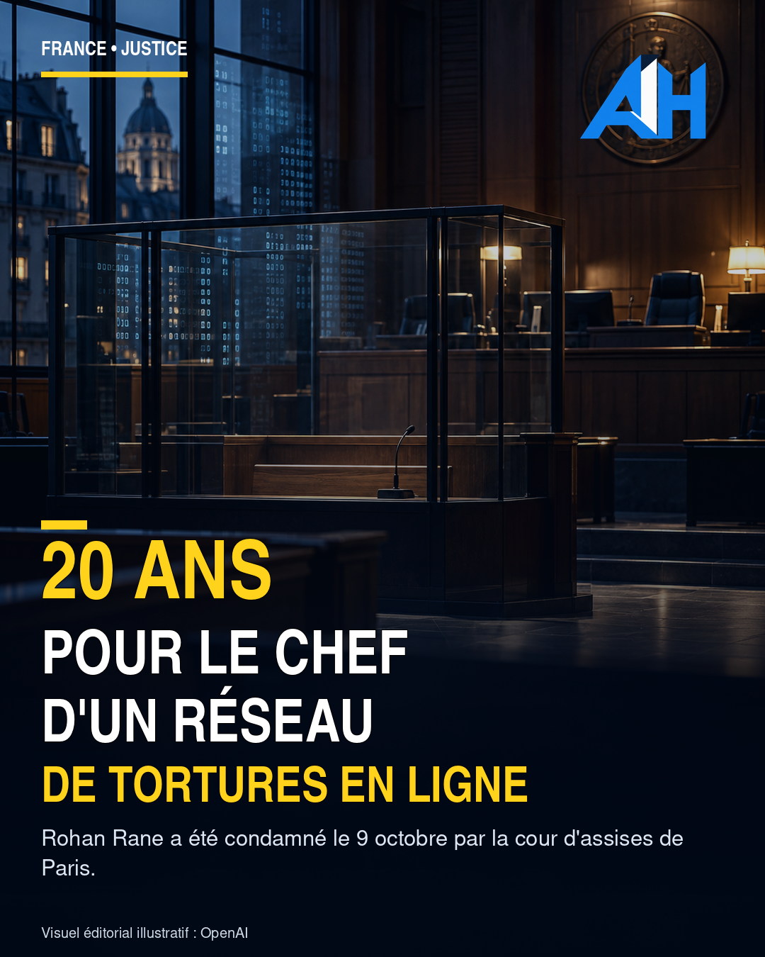 France : 20 ans pour le chef d’un réseau de tortures en ligne à l’idéologie antisémite