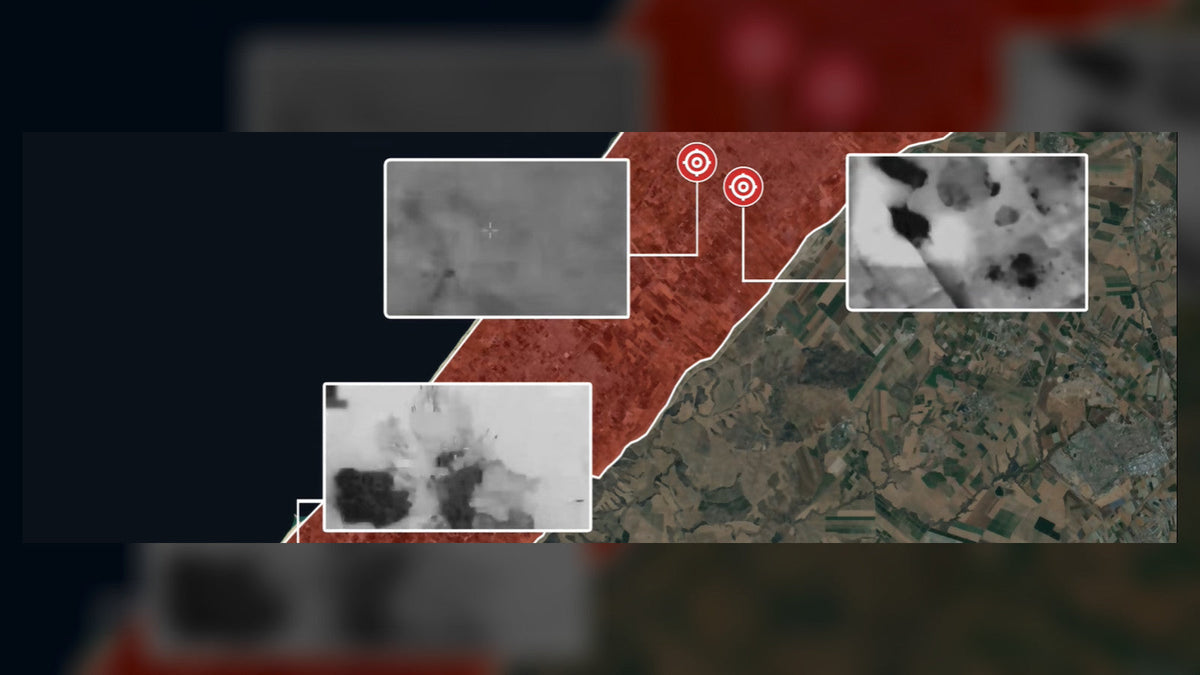 Gaza : carte officielle montrant les quatre dépôts d’armes détruits selon Tsahal et le Shin Bet