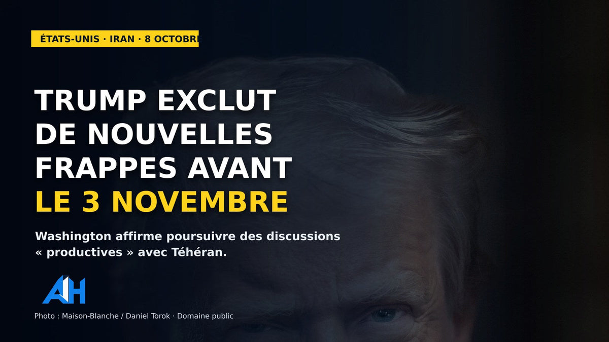 Trump exclut de nouvelles frappes contre l’Iran avant le 3 novembre