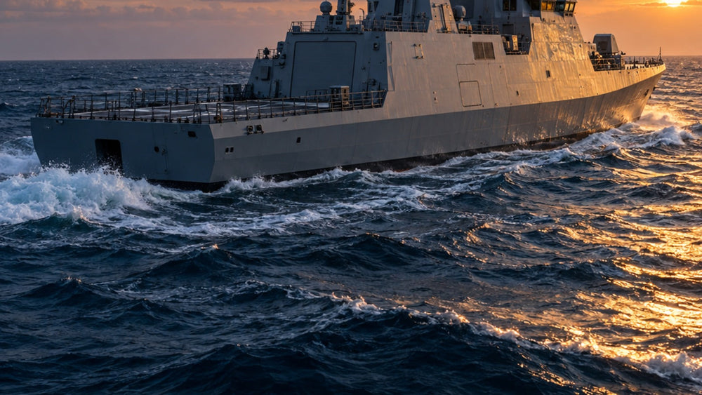 Marine israélienne en Méditerranée — visuel éditorial illustratif